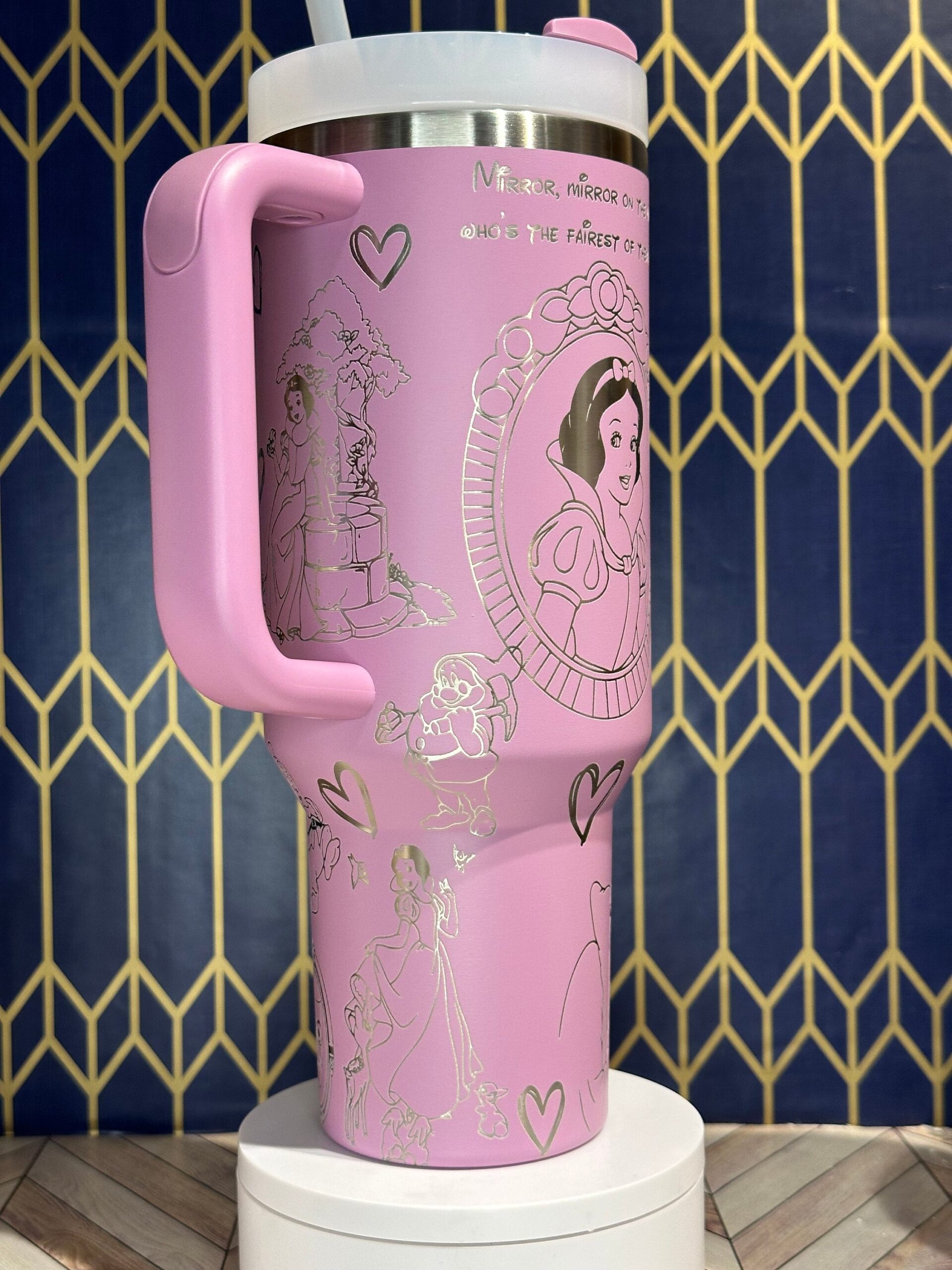 Snow white Disney CartoonCustom Stanley Cup 40 oz 30 oz Tumbler With Handle