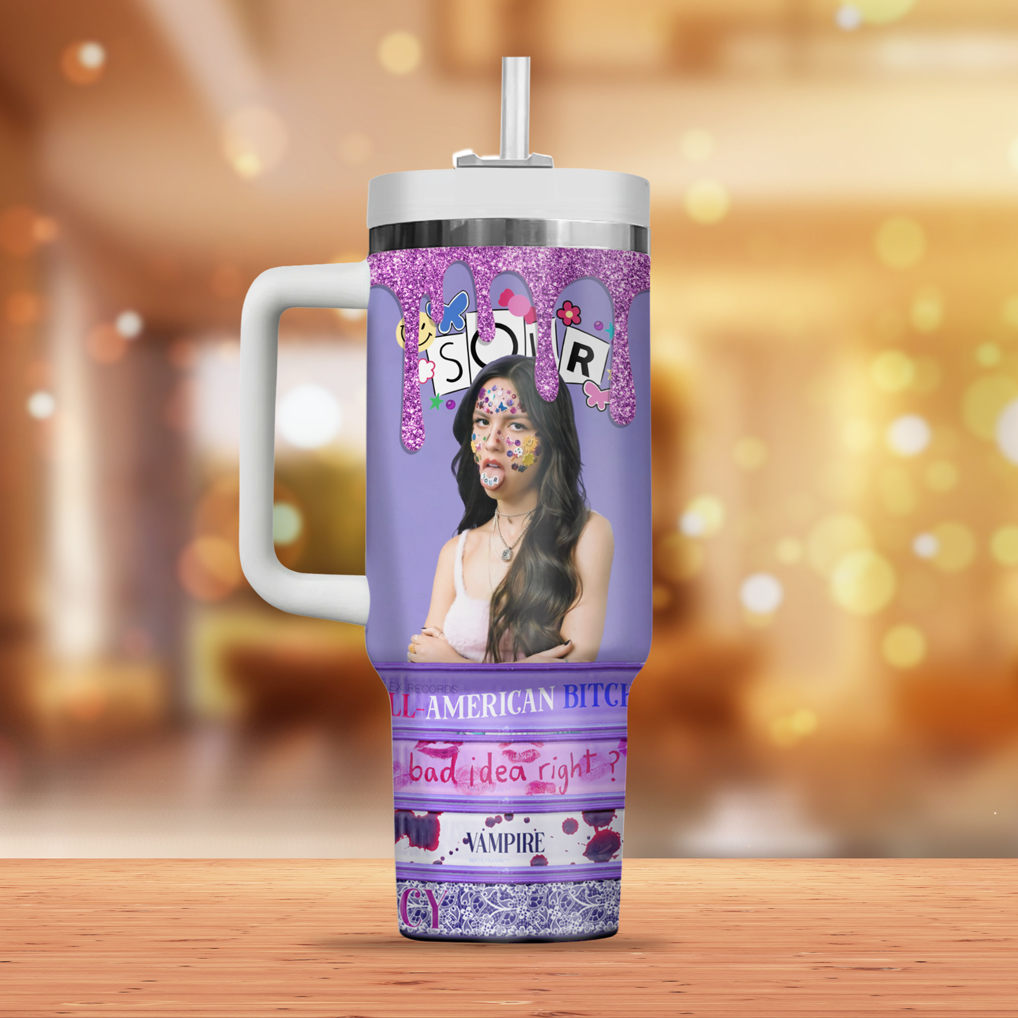 Sour Music Custom Stanley Cup 40 oz 30 oz Tumbler With Handle