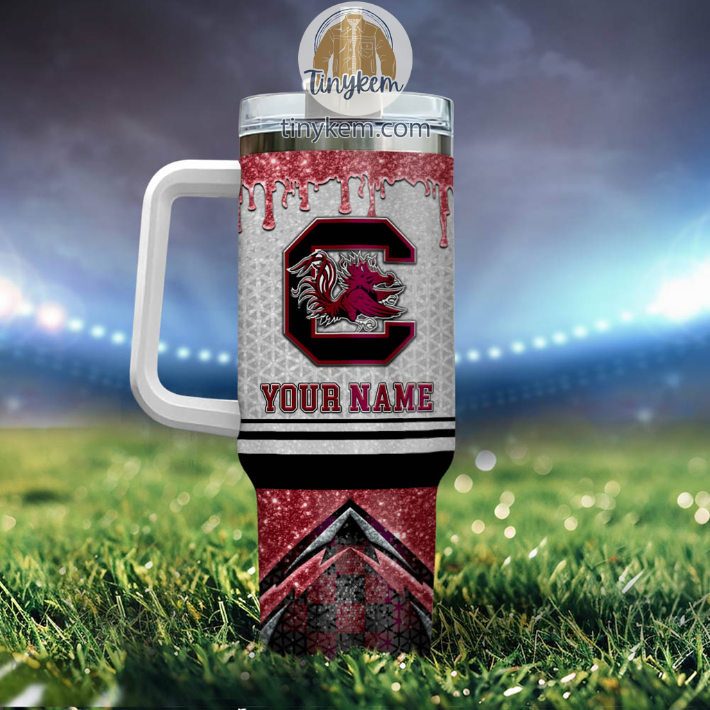 South Carolina Gamecocks Glitter NCAA Custom Stanley Cup 40 oz 30 oz Tumbler With Handle