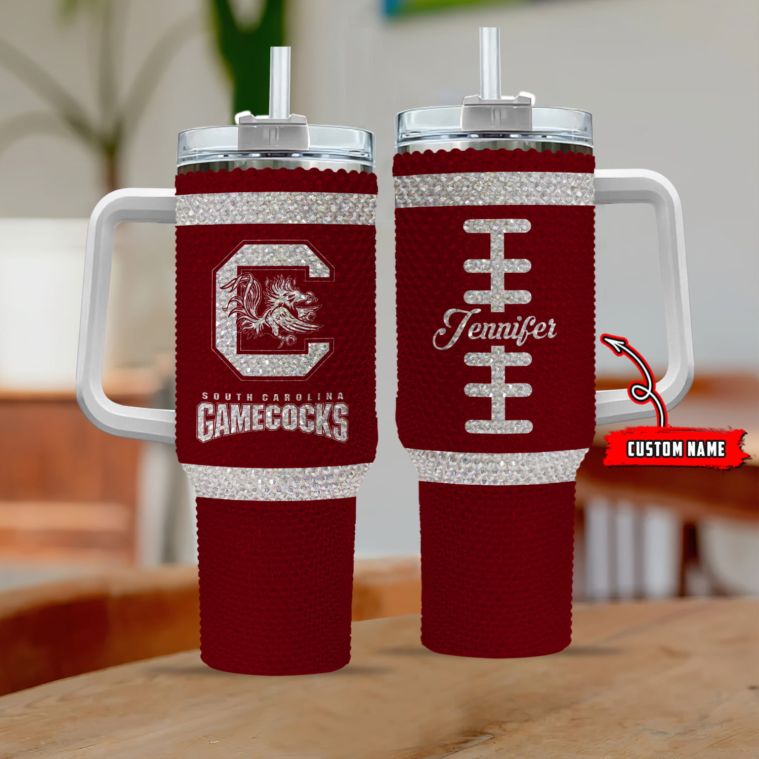 South Carolina Gamecocks NCAA Custom Stanley Cup 40 oz 30 oz Tumbler With Handle
