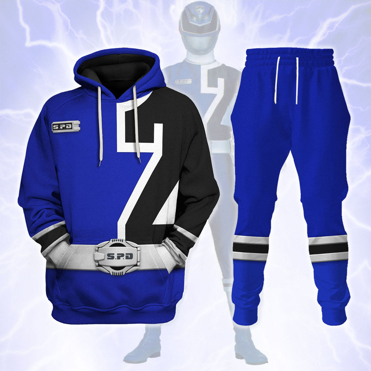 S.P.D Blue Ranger Hoodies Sweatshirt T-shirt Sweatpants Hawaiian Tracksuit - Stormmerch Exclusive