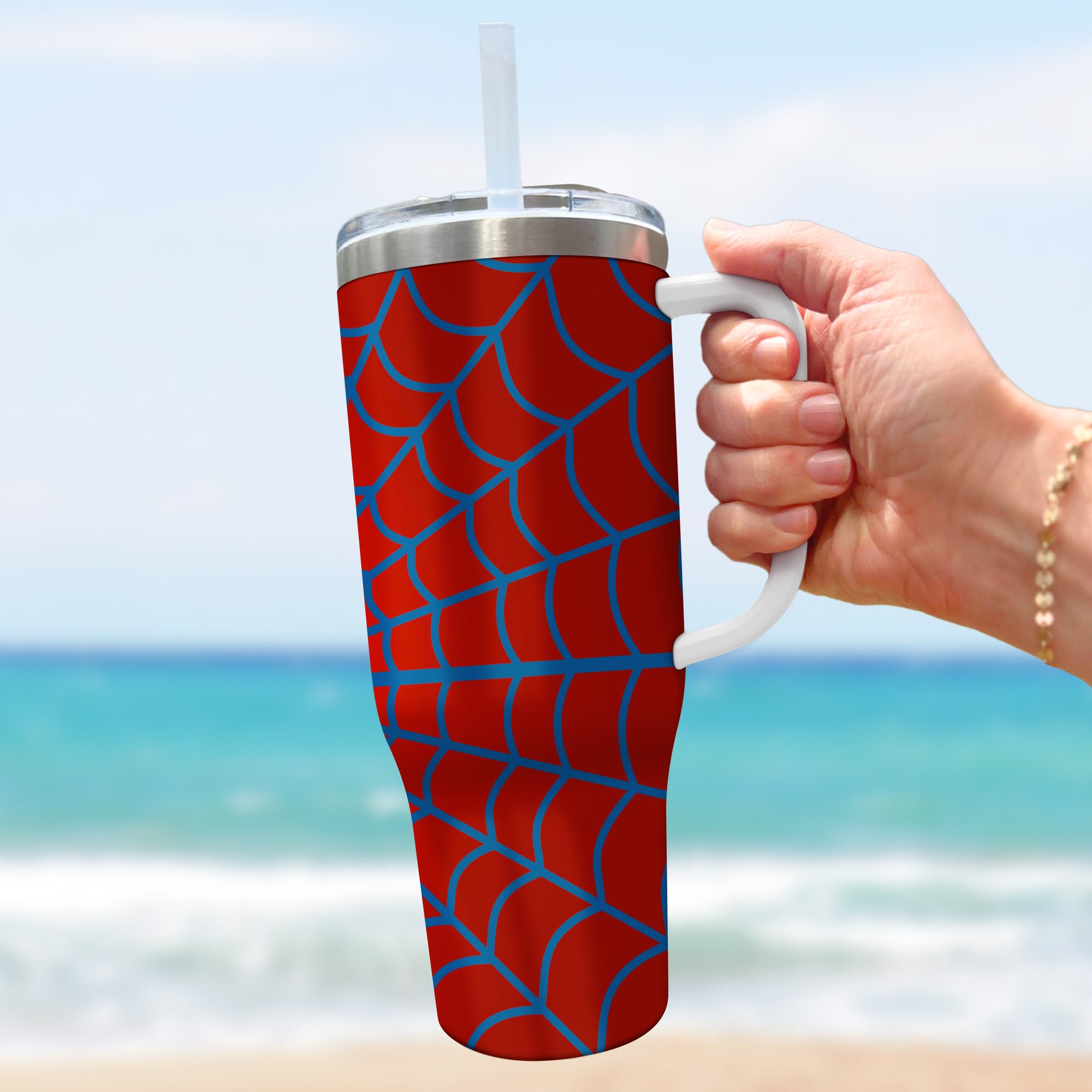 Spider-Man Marvel Movies Custom Stanley Cup 40 oz 30 oz Tumbler With Handle