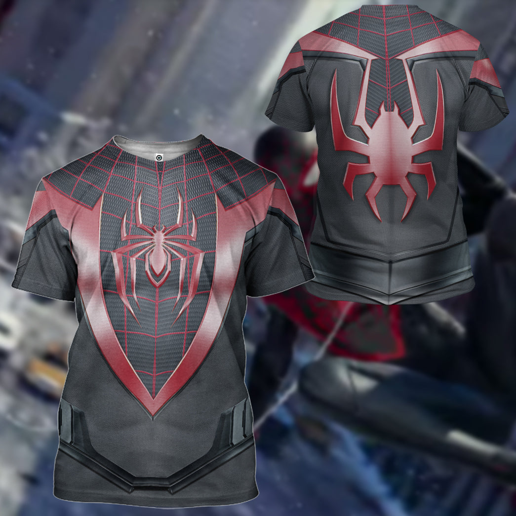 Spiderman Miles Morales Costume Hoodie Sweatshirt T-Shirt Sweatpants Tracksuit - Stormmerch Exclusive