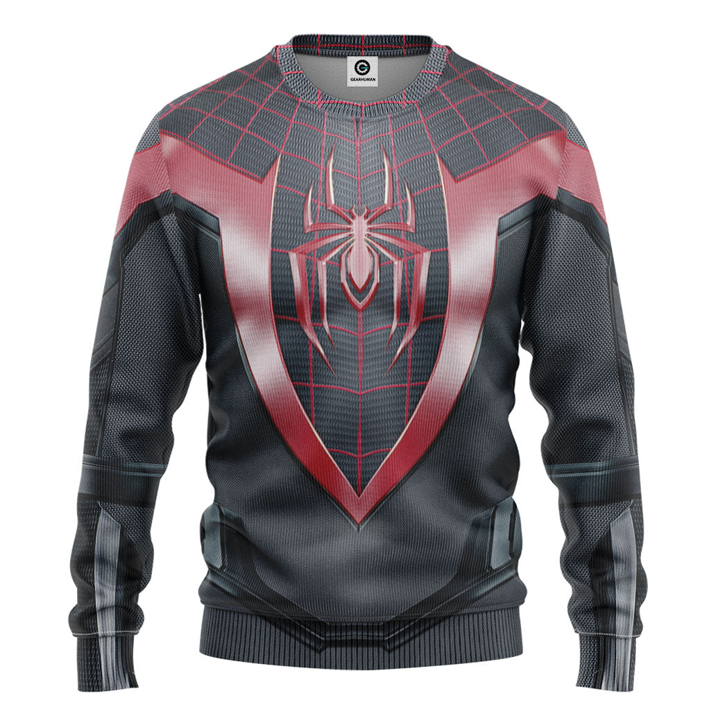 Spiderman Miles Morales Costume Hoodie Sweatshirt T-Shirt Sweatpants Tracksuit - Stormmerch Exclusive