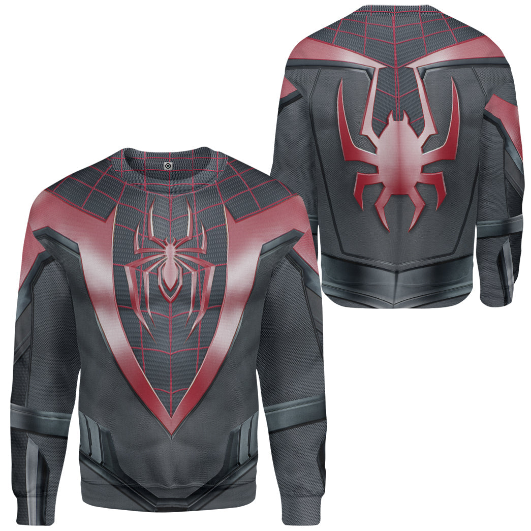 Spiderman Miles Morales Costume Hoodie Sweatshirt T-Shirt Sweatpants Tracksuit - Stormmerch Exclusive