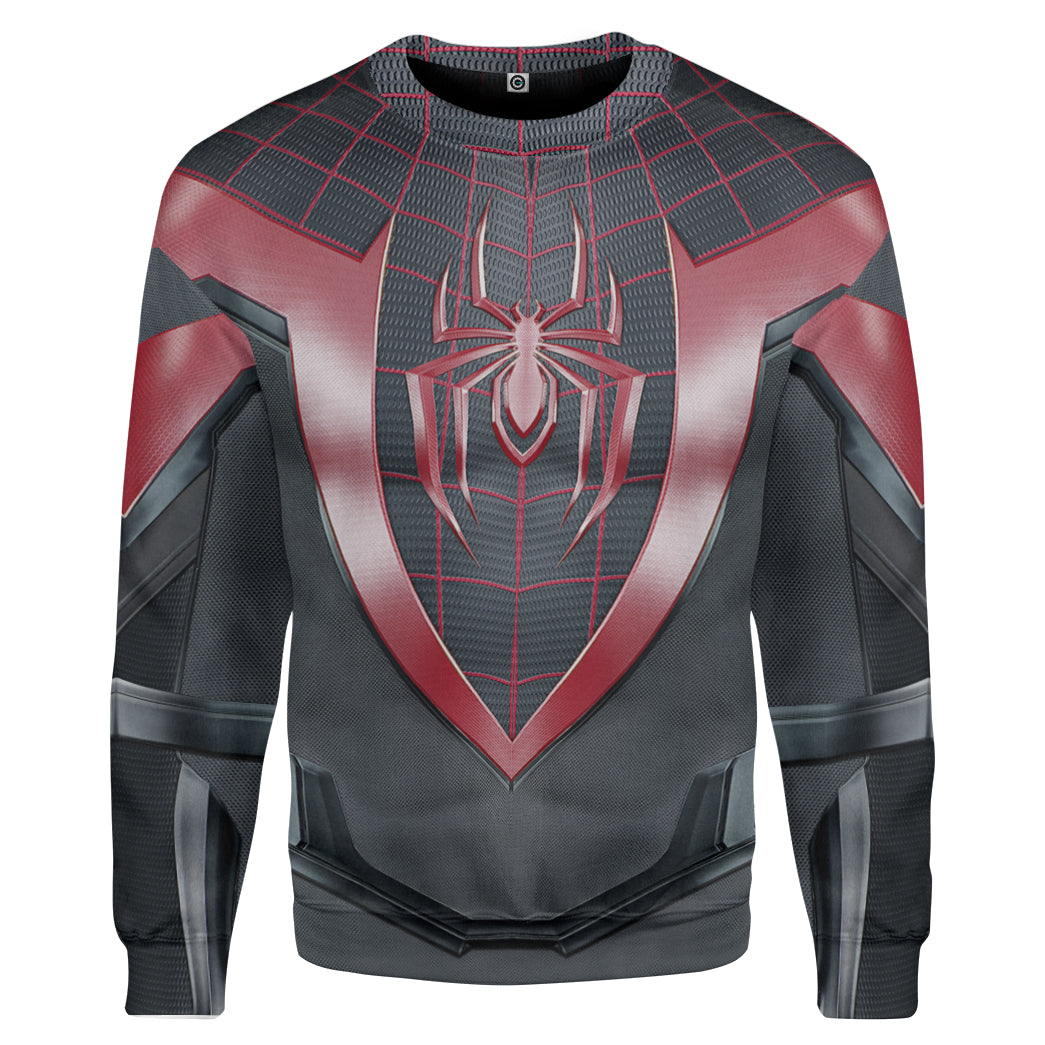 Spiderman Miles Morales Costume Hoodie Sweatshirt T-Shirt Sweatpants Tracksuit - Stormmerch Exclusive