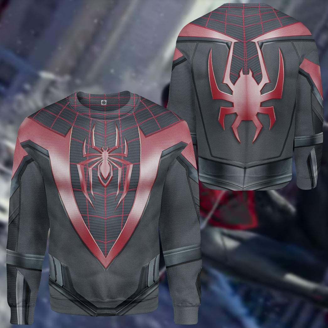 Spiderman Miles Morales Costume Hoodie Sweatshirt T-Shirt Sweatpants Tracksuit - Stormmerch Exclusive