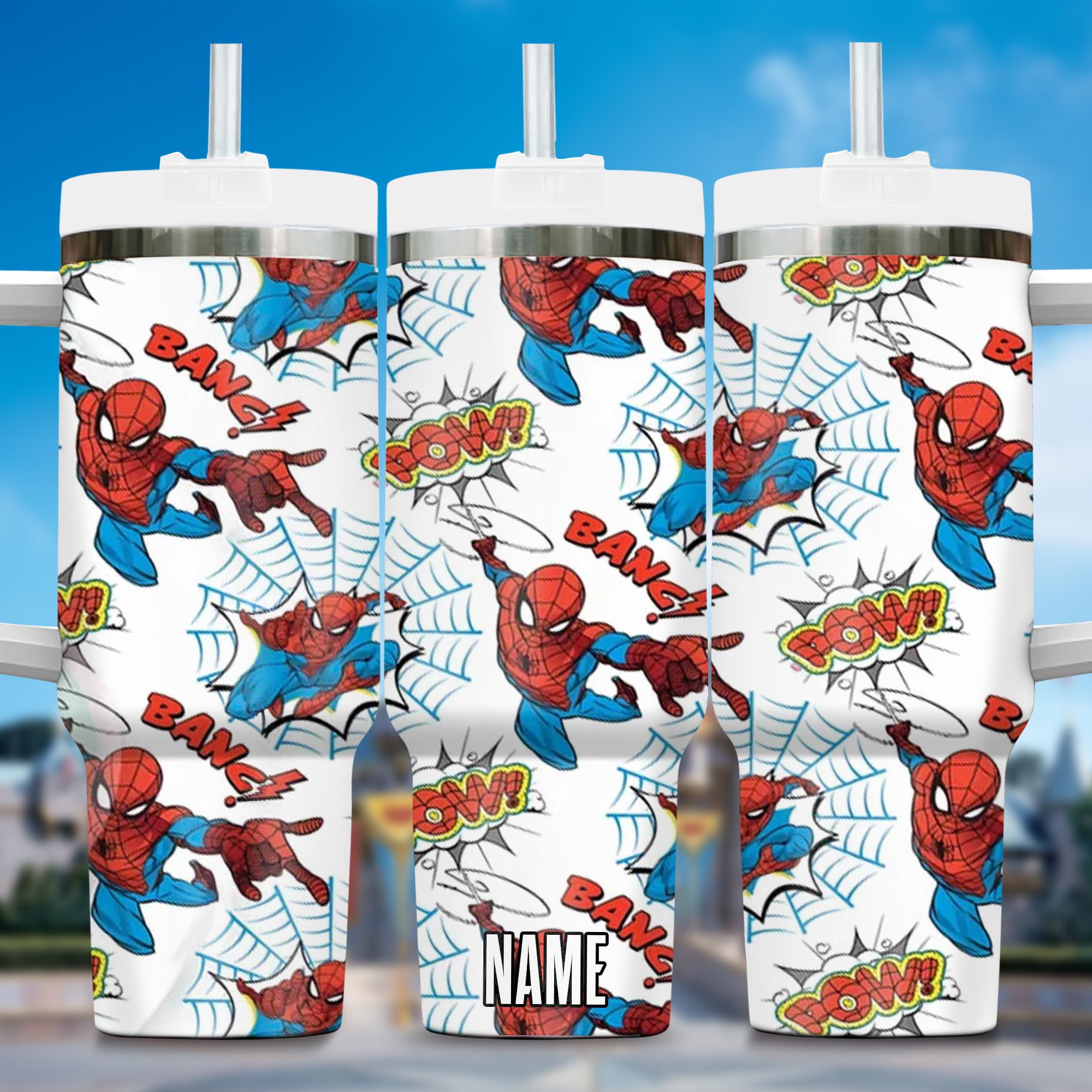 Spiderman Movies Custom Stanley Cup 40 oz 30 oz Tumbler With Handle