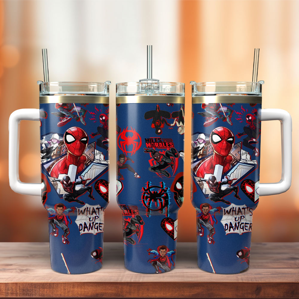 Spiderman Superhero Movie Custom Stanley Cup 40 oz 30 oz Tumbler With Handle