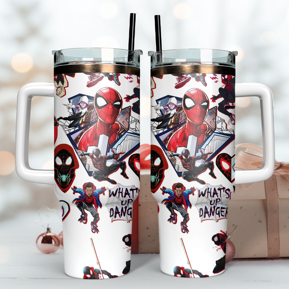 Spiderman Superhero Movies Custom Stanley Cup 40 oz 30 oz Tumbler With Handle