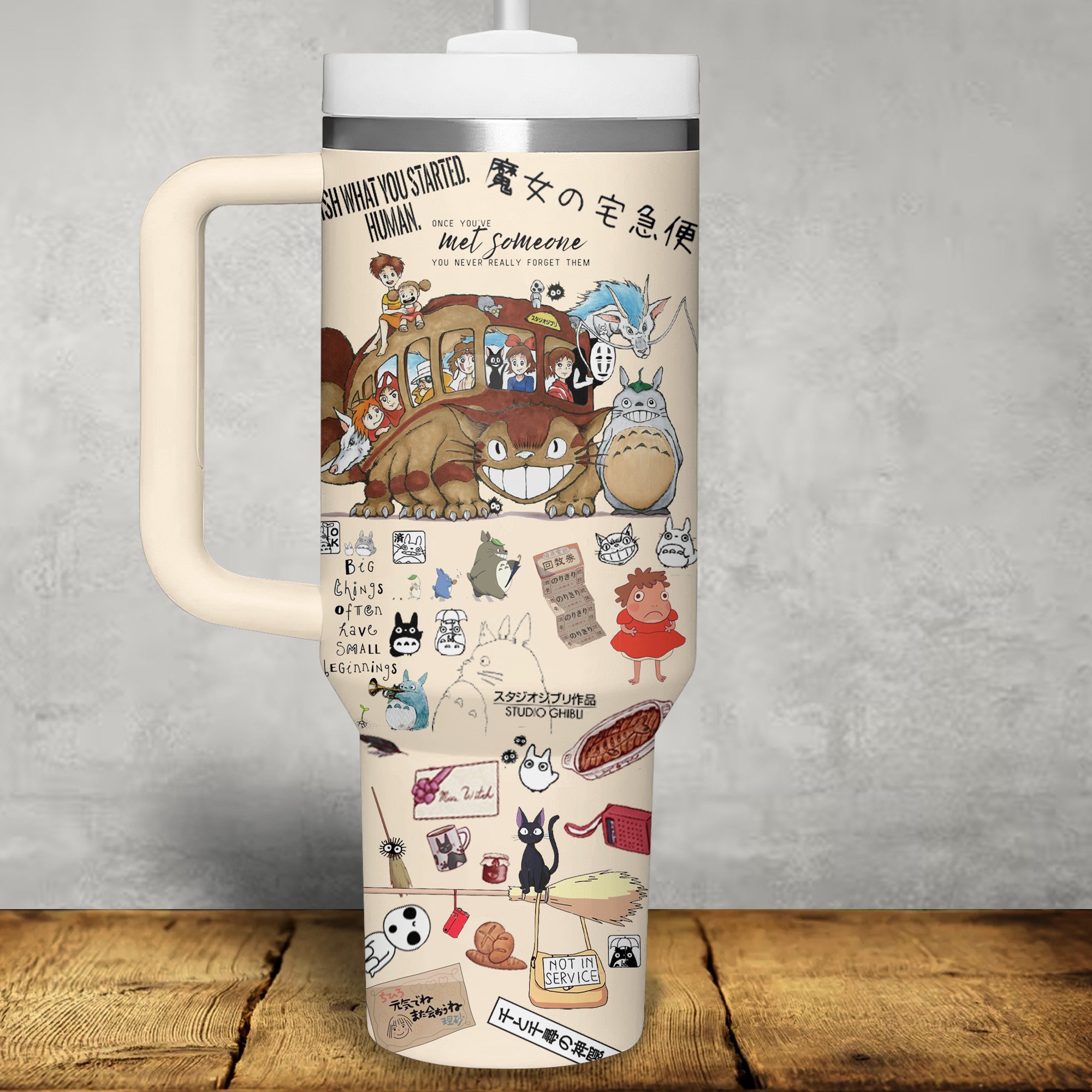 Spirited Away MovÃes Anime Custom Stanley Cup 40 oz 30 oz Tumbler With Handle