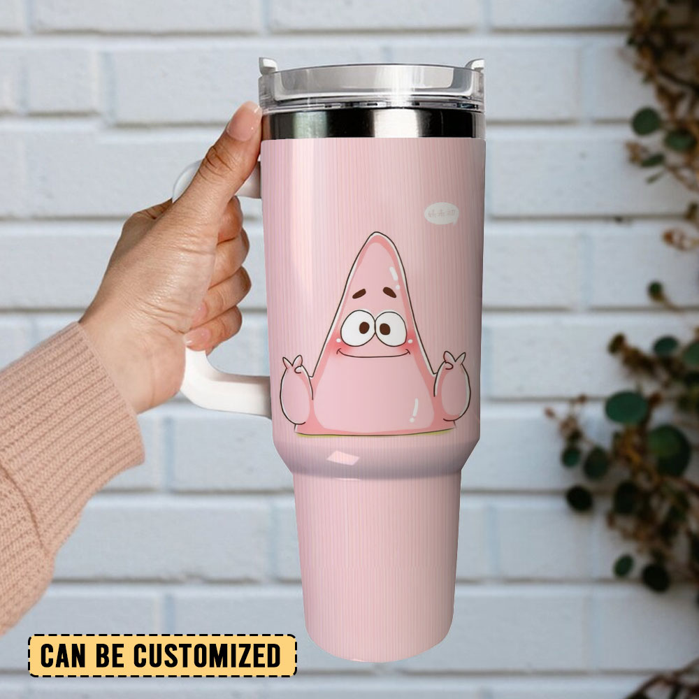 SpongeBob SquarePants Cartoon Custom Stanley Cup 40 oz 30 oz Tumbler With Handle