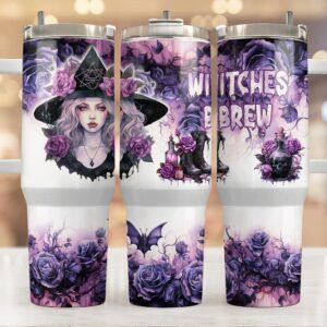 Spooky Witch Custom Stanley Cup 40 oz 30 oz Tumbler With Handle