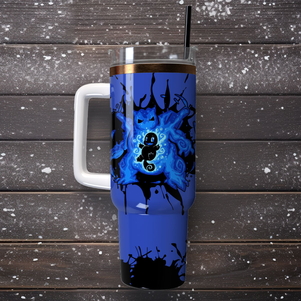 Squirtle Pokemon Anime Custom Stanley Cup 40 oz 30 oz Tumbler With Handle