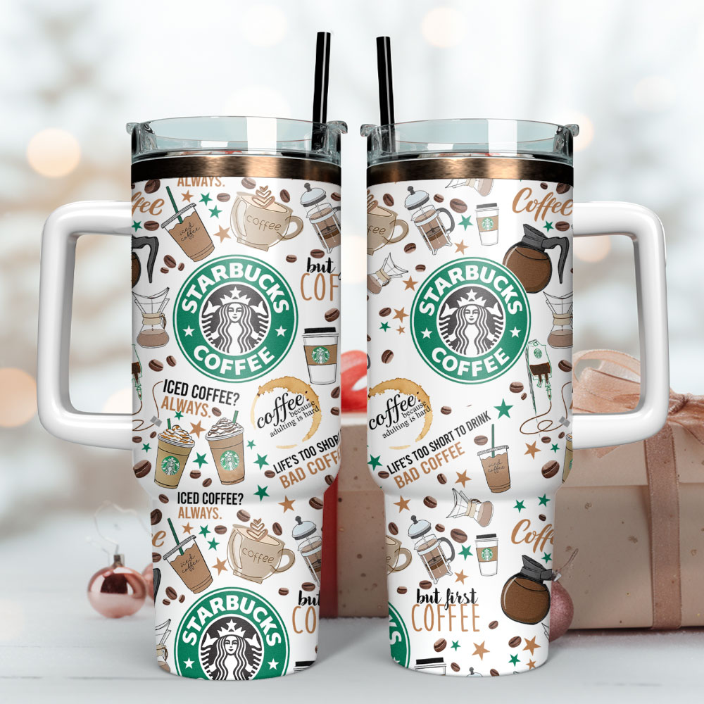 Starbuck Drink Custom Stanley Cup 40 oz 30 oz Tumbler With Handle
