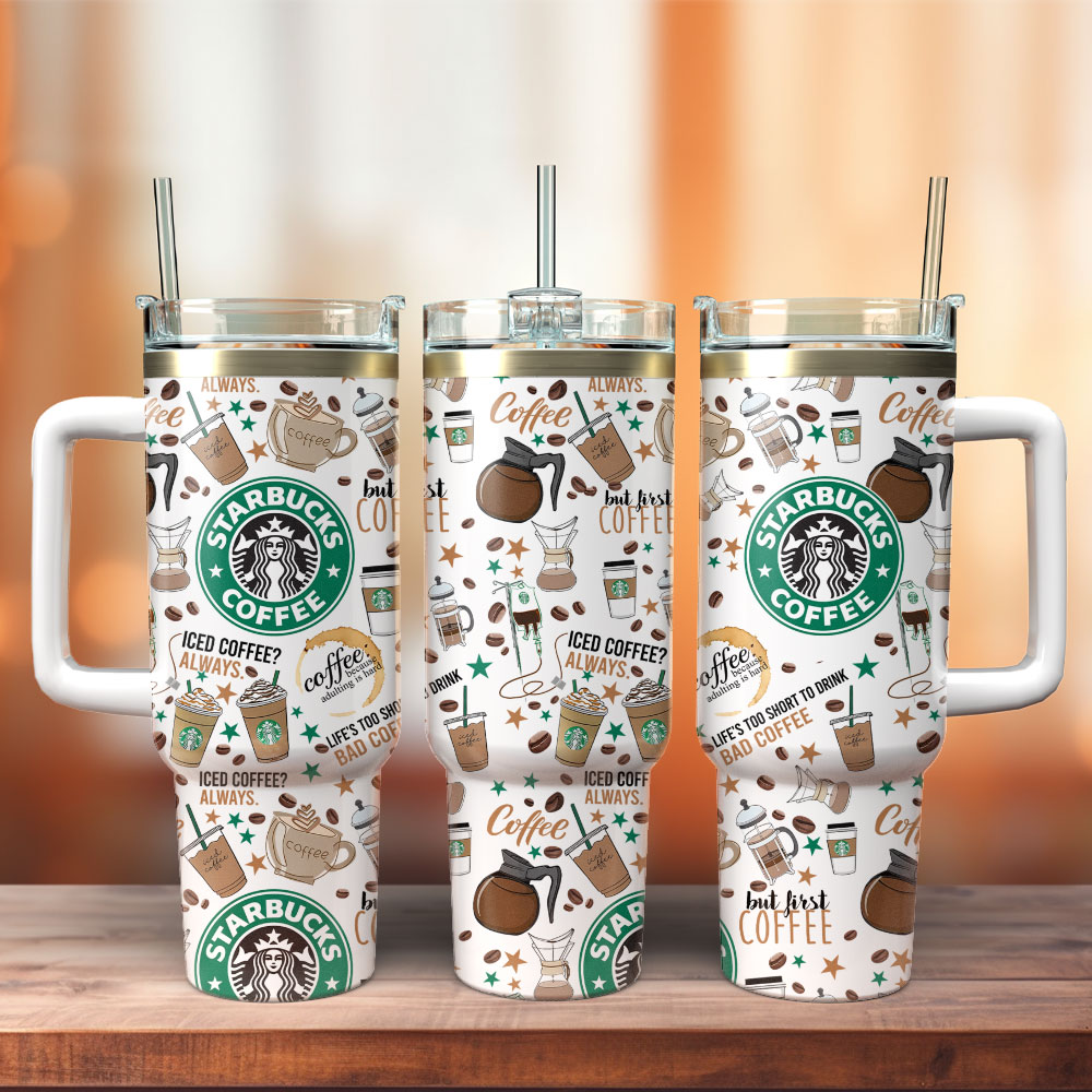 Starbuck Drink Custom Stanley Cup 40 oz 30 oz Tumbler With Handle