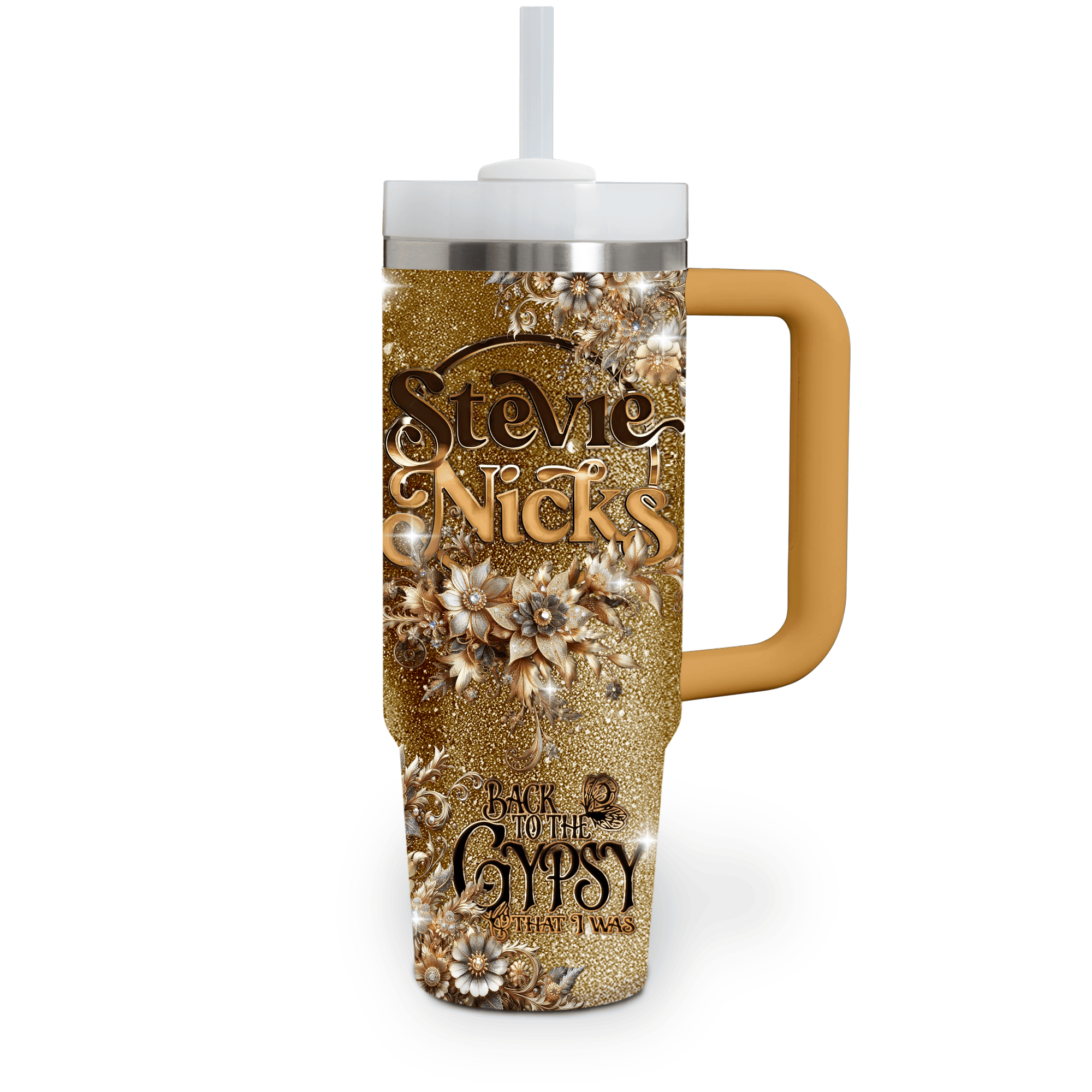 Stevie Nicks Music Custom Stanley Cup 40 oz 30 oz Tumbler With Handle