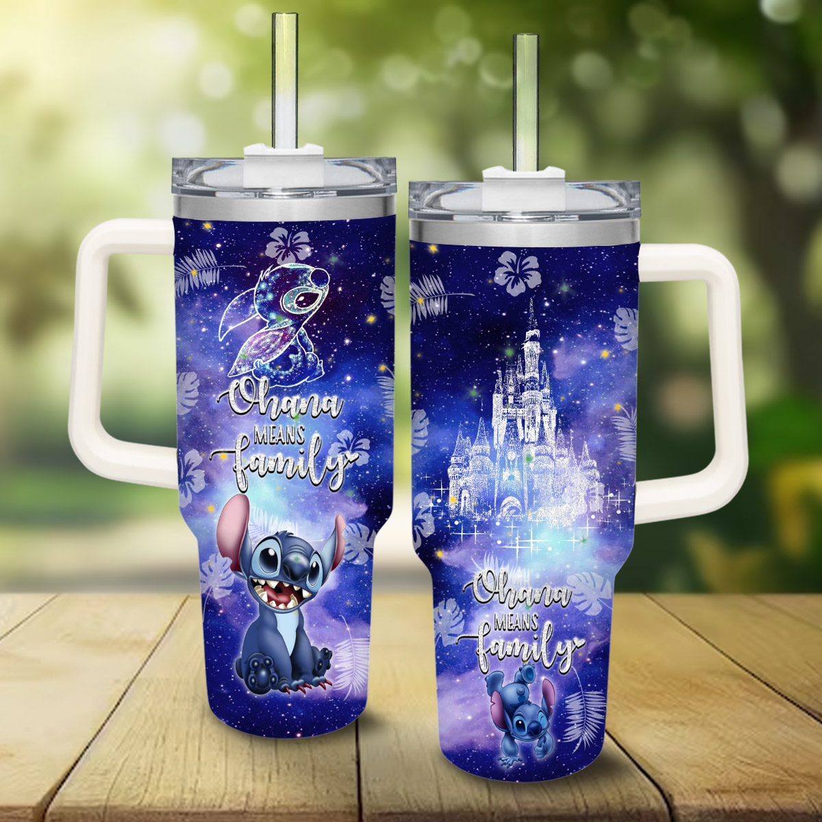 Stitch Cartoon Custom Stanley Cup 40 oz 30 oz Tumbler With Handle