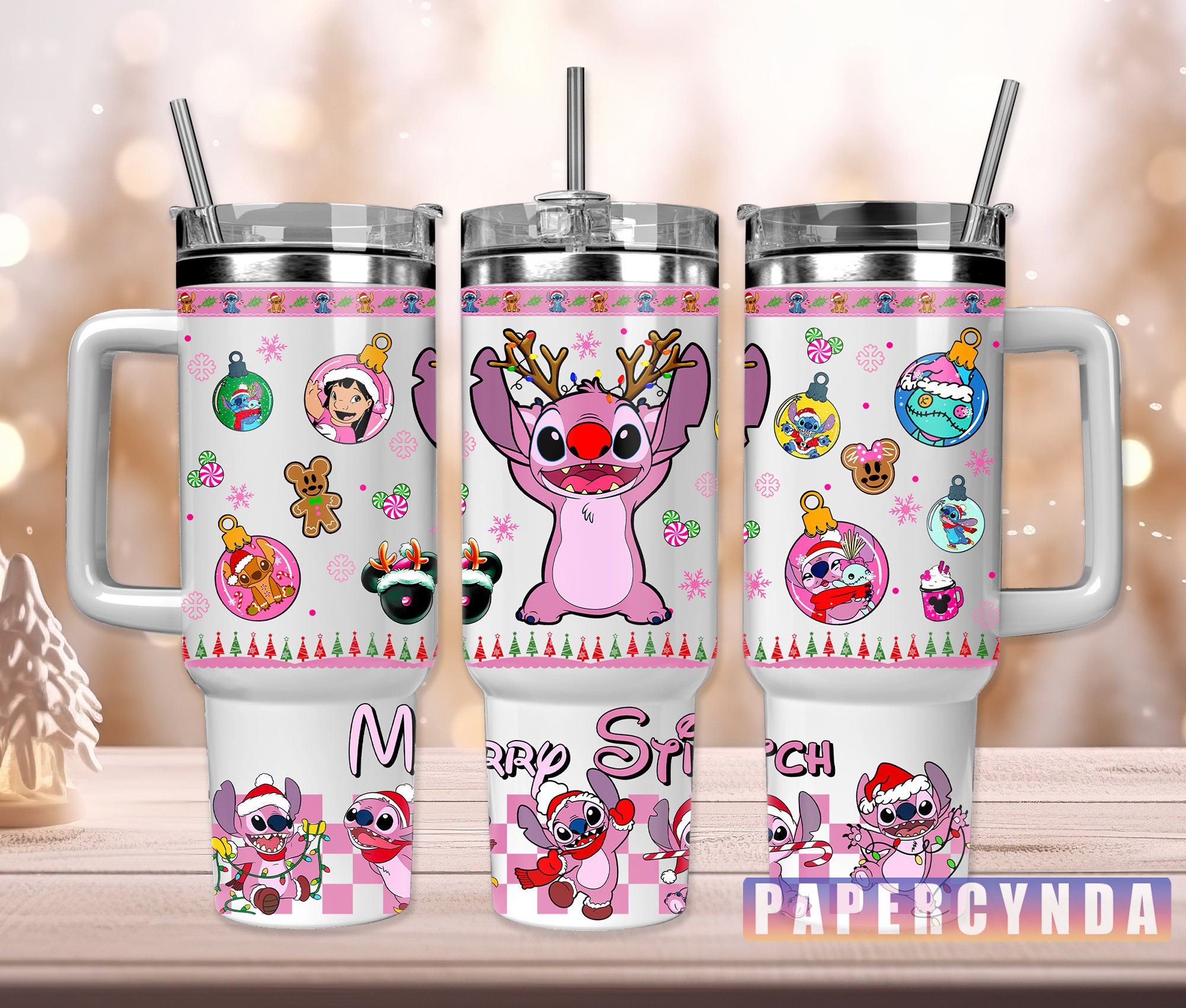Stitch Custom Stanley Cup 40 oz 30 oz Tumbler With Handle