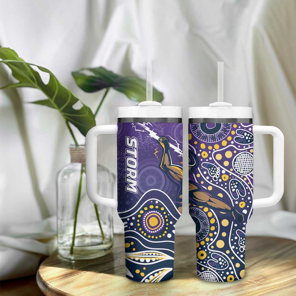 Storm Rugby Aboriginal 2024 GO Storms Custom Stanley Cup 40 oz 30 oz Tumbler With Handle