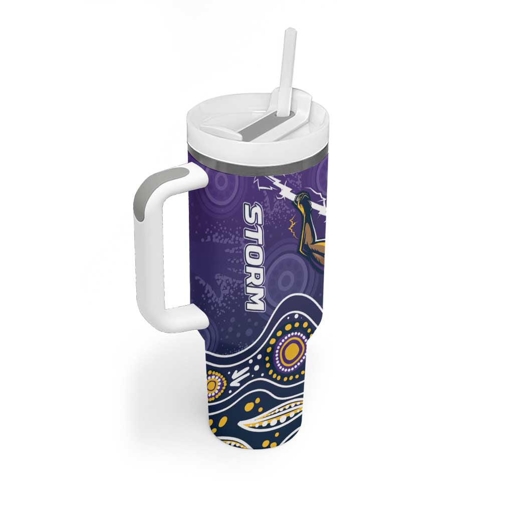 Storm Rugby Aboriginal 2024 GO Storms Custom Stanley Cup 40 oz 30 oz Tumbler With Handle