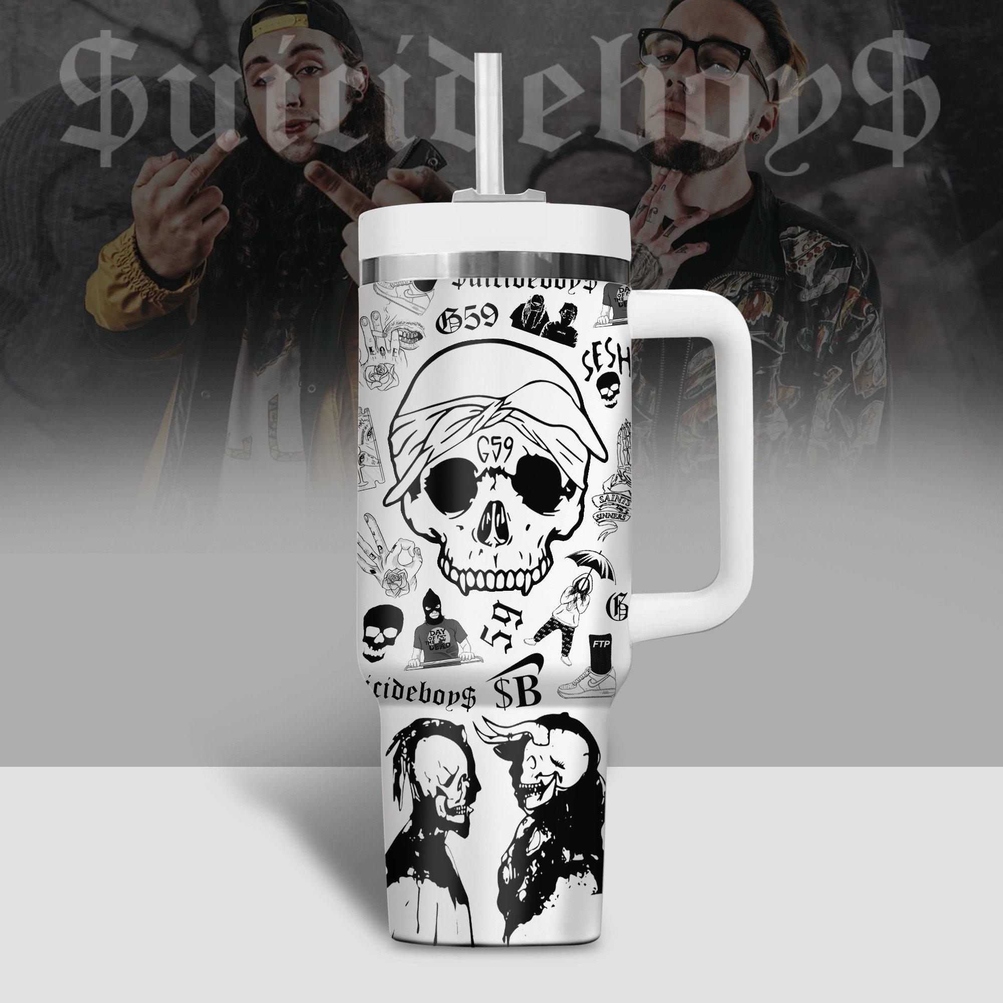 Suicideboys G59 Movies Custom Stanley Cup 40 oz 30 oz Tumbler With Handle