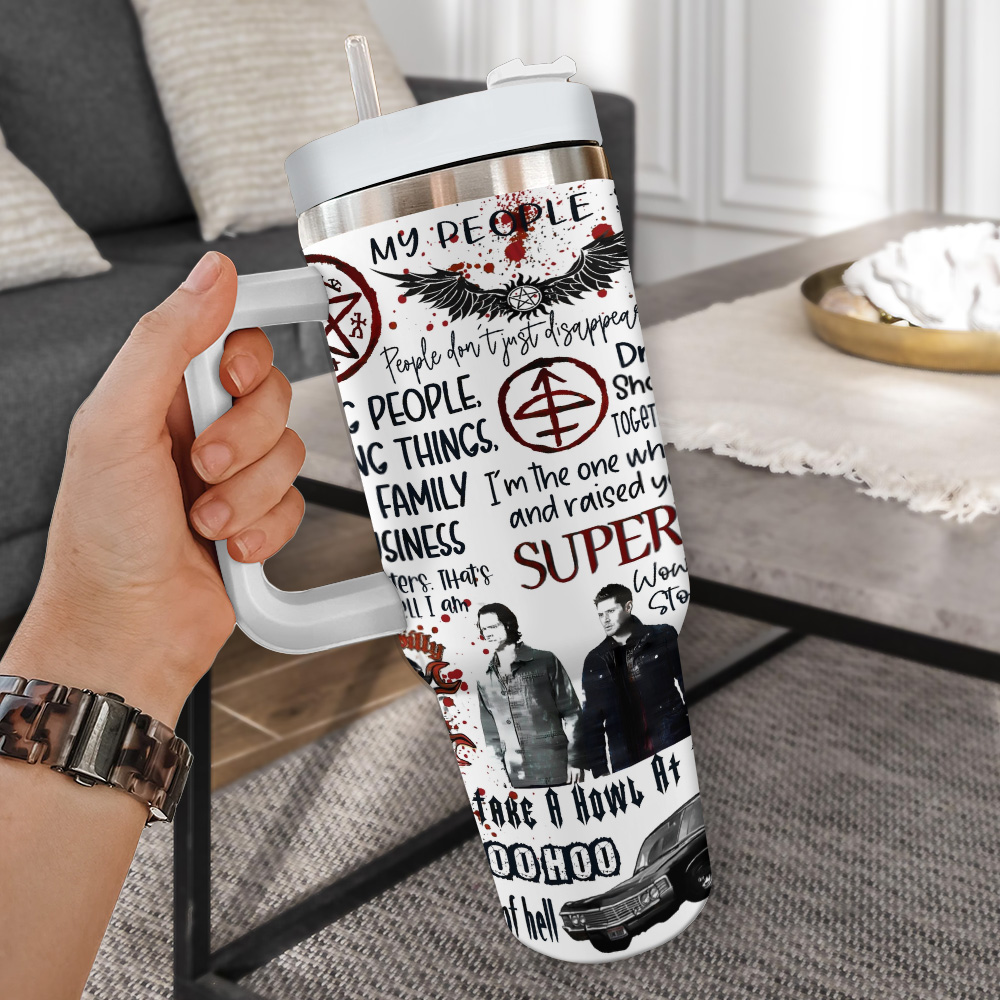 Supernatural TV Series Custom Stanley Cup 40 oz 30 oz Tumbler With Handle