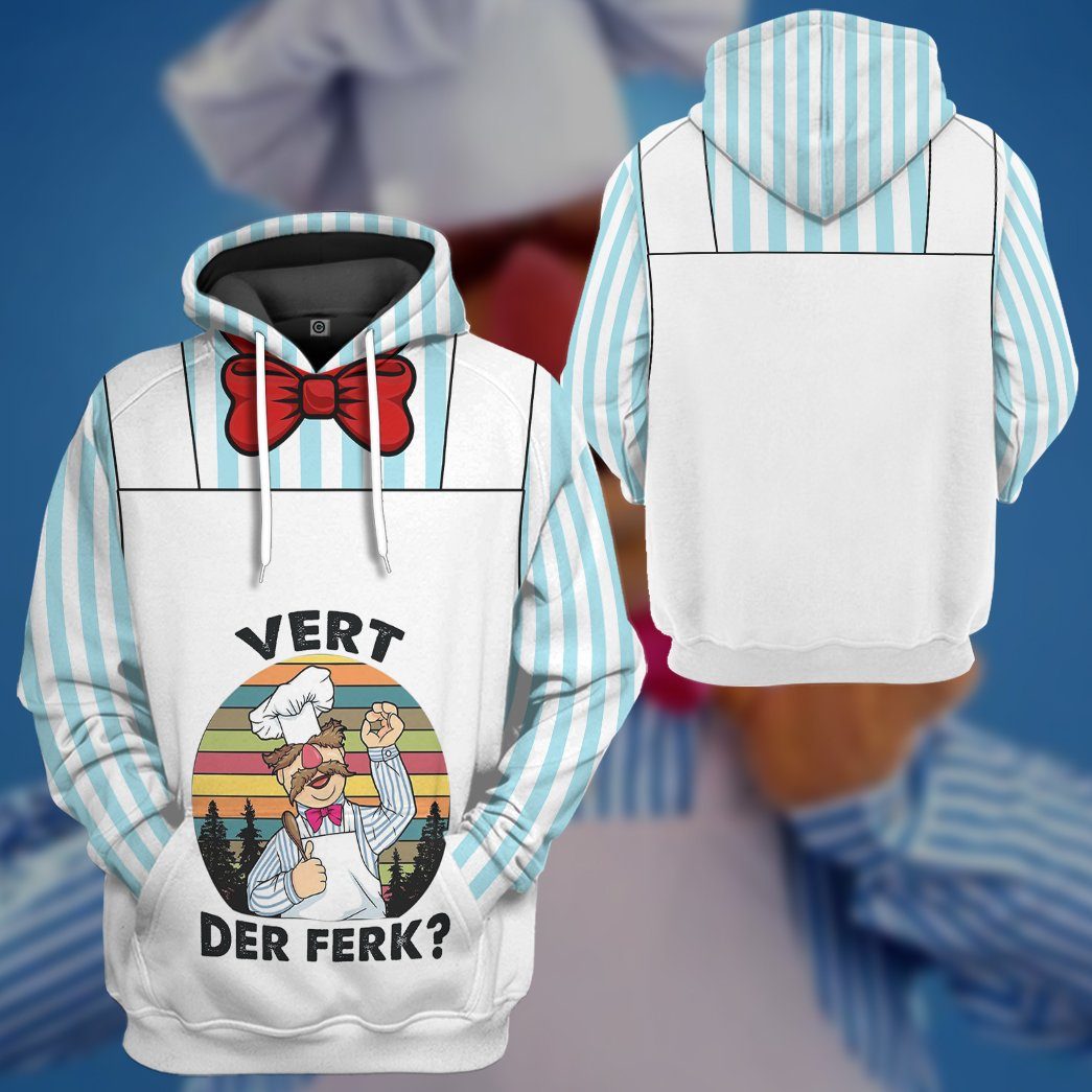 Swedish Chef Costume Hoodie Sweatshirt T-Shirt Sweatpants Tracksuit - Stormmerch Exclusive