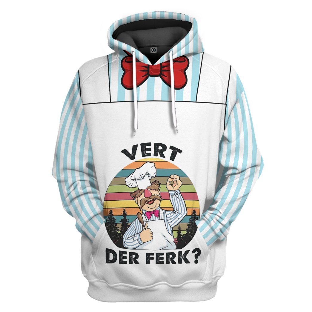 Swedish Chef Costume Hoodie Sweatshirt T-Shirt Sweatpants Tracksuit - Stormmerch Exclusive
