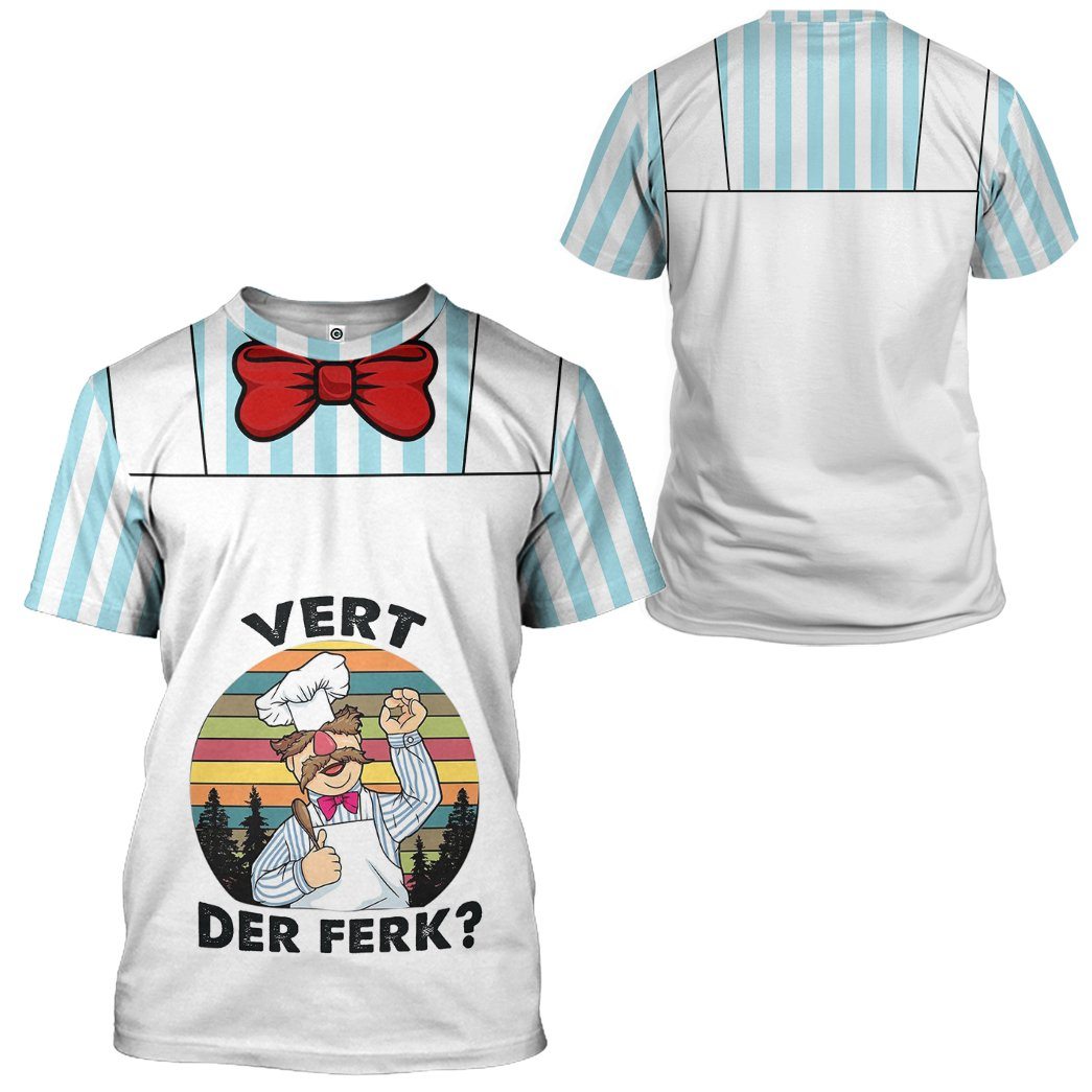 Swedish Chef Costume Hoodie Sweatshirt T-Shirt Sweatpants Tracksuit - Stormmerch Exclusive