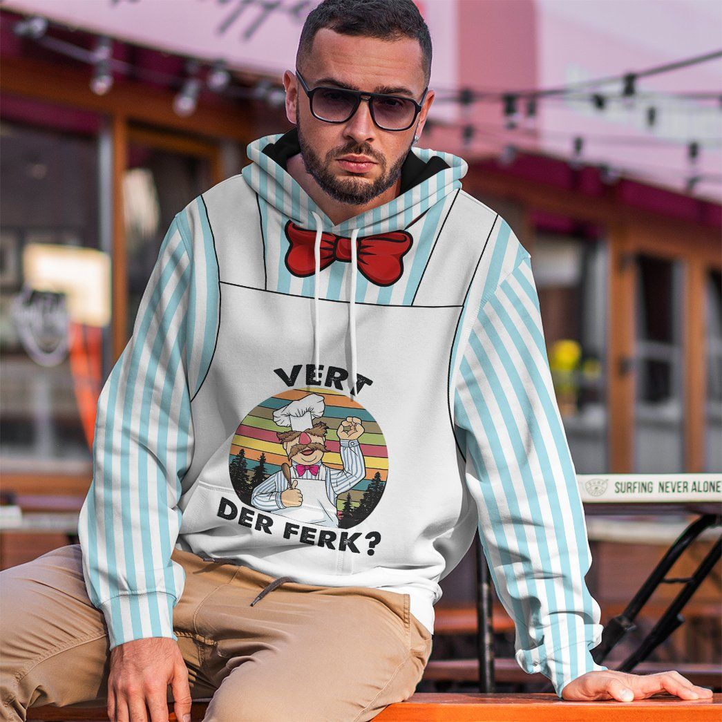 Swedish Chef Costume Hoodie Sweatshirt T-Shirt Sweatpants Tracksuit - Stormmerch Exclusive