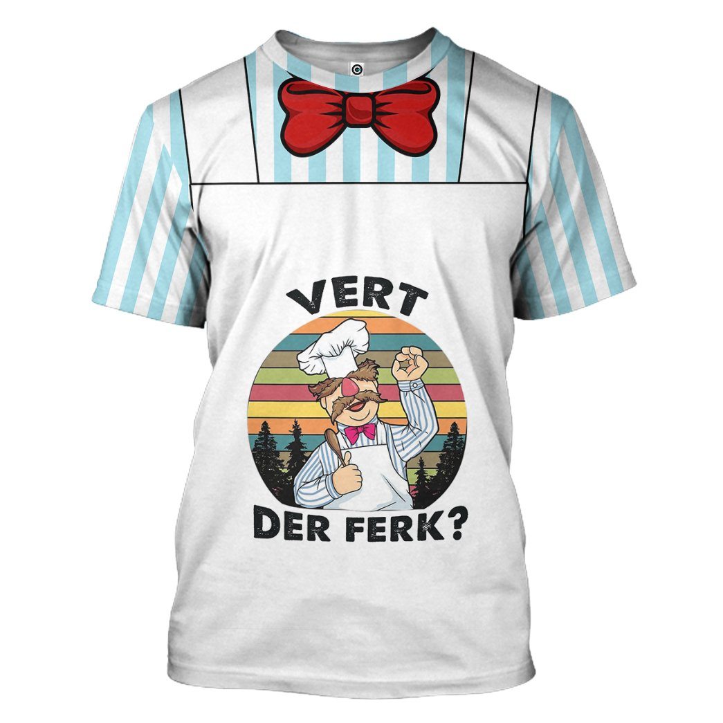 Swedish Chef Costume Hoodie Sweatshirt T-Shirt Sweatpants Tracksuit - Stormmerch Exclusive