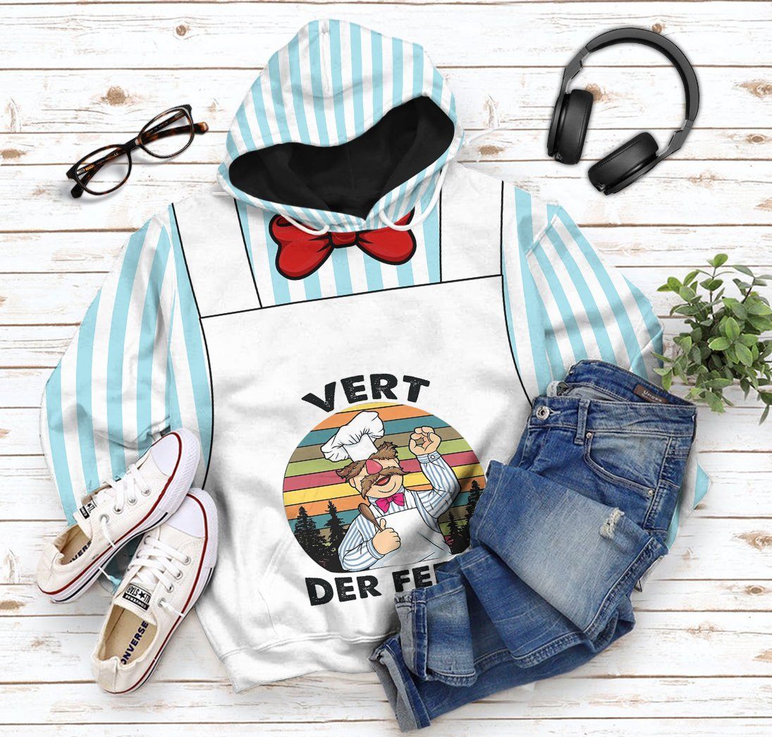 Swedish Chef Costume Hoodie Sweatshirt T-Shirt Sweatpants Tracksuit - Stormmerch Exclusive