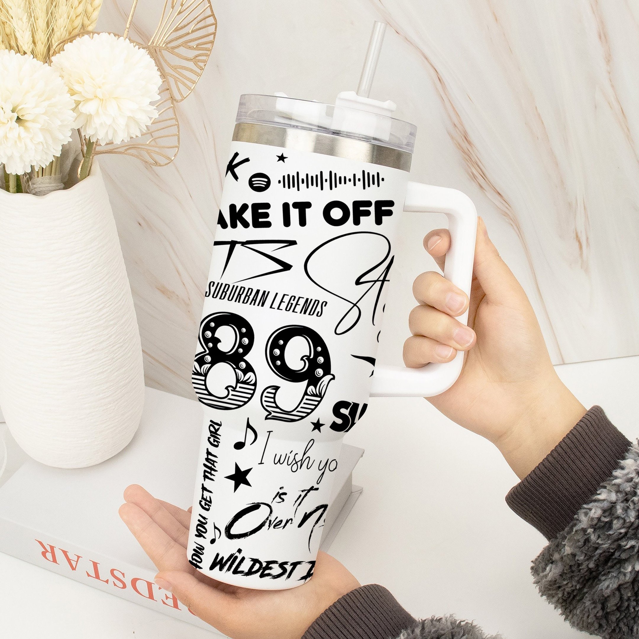 Swiftie Music Custom Stanley Cup 40 oz 30 oz Tumbler With Handle
