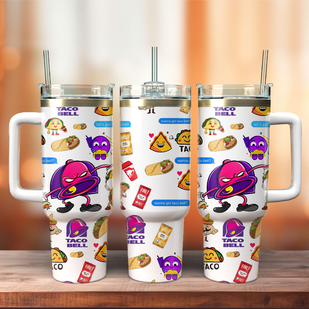Taco Bell Food Custom Stanley Cup 40 oz 30 oz Tumbler With Handle