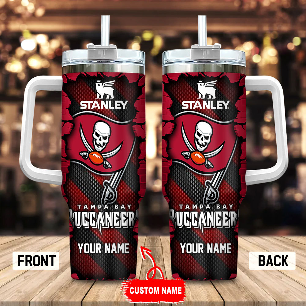 Tampa Bay Buccaneers NFL Custom Stanley Cup 40 oz 30 oz Tumbler With Handle