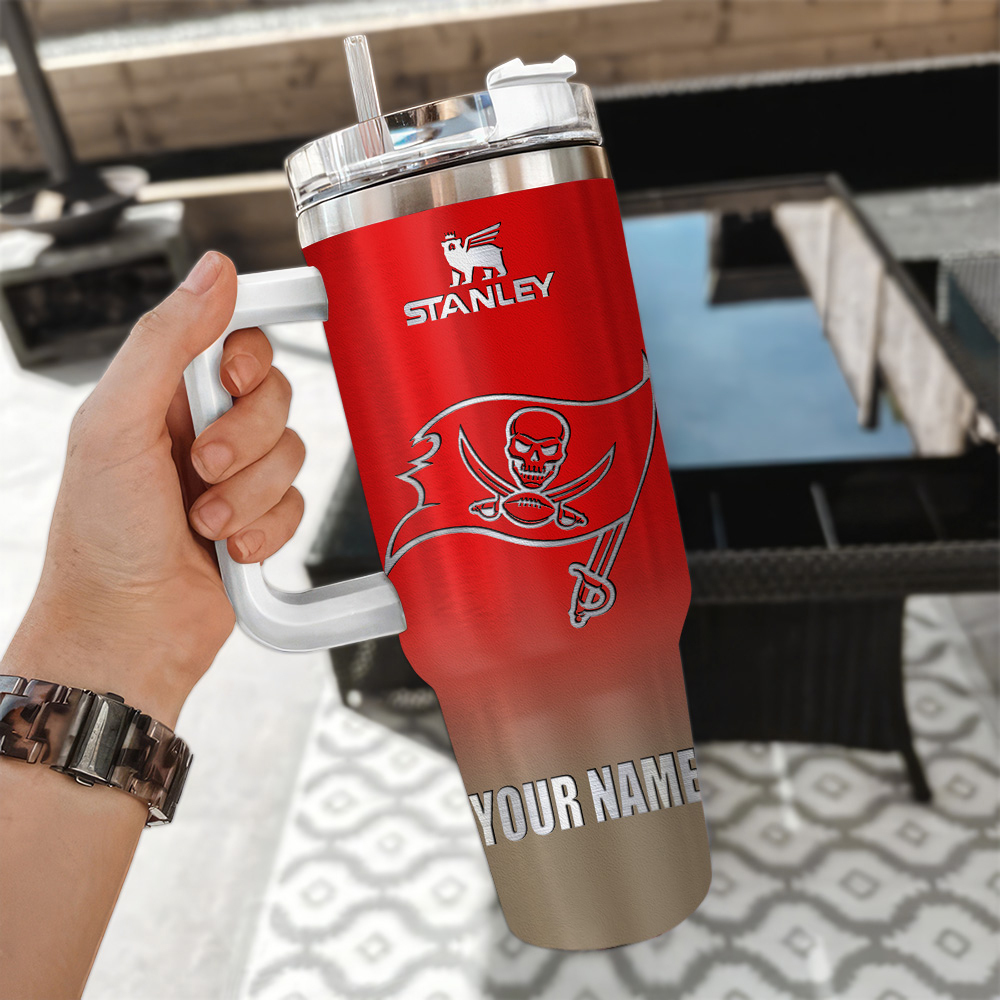 Tampa Bay Buccaneers NFL Custom Stanley Cup 40 oz 30 oz Tumbler With Handle