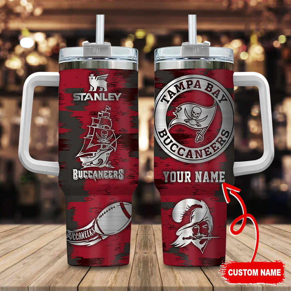 Tampa Bay Buccaneers NFL Custom Stanley Cup 40 oz 30 oz Tumbler With Handle