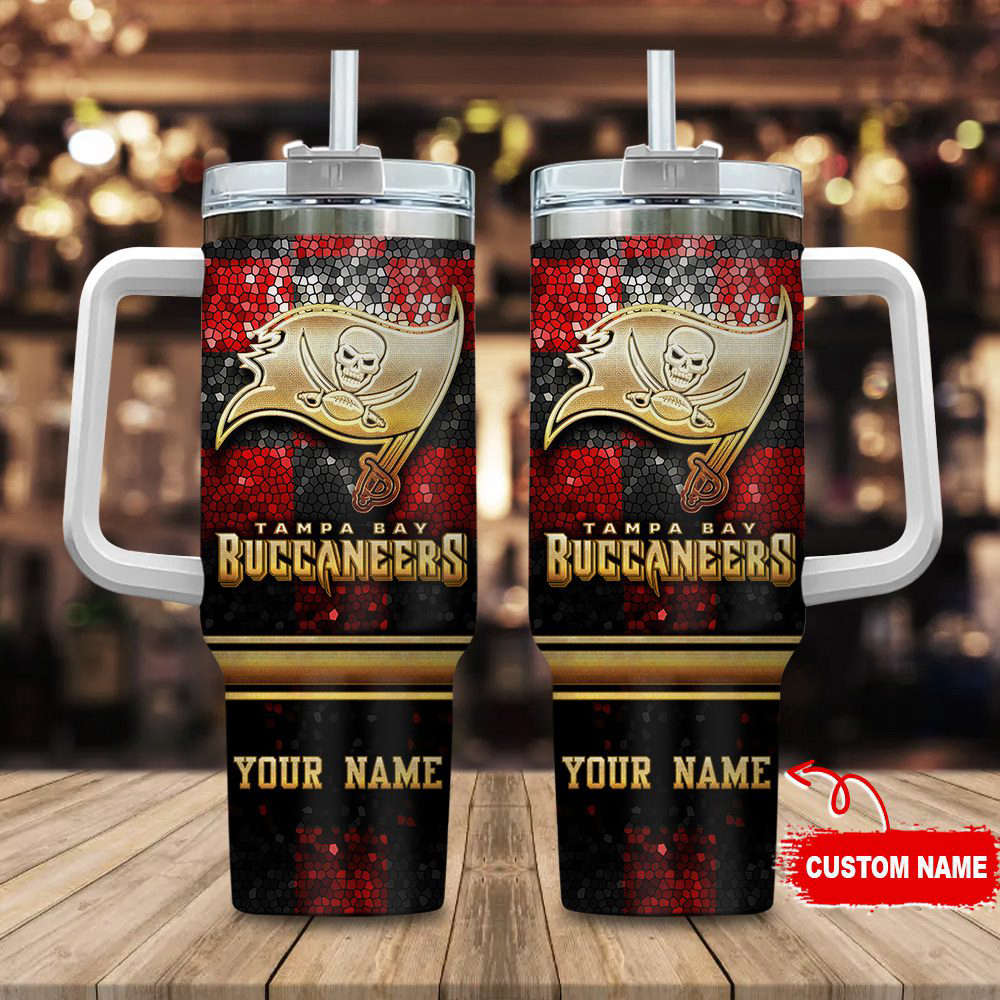 Tampa Bay Buccaneers NFL Custom Stanley Cup 40 oz 30 oz Tumbler With Handle