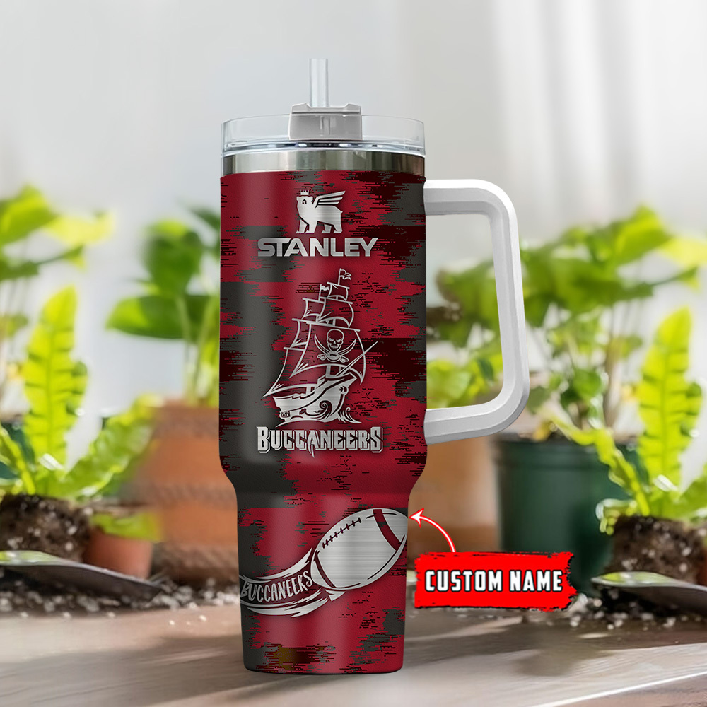 Tampa Bay Buccaneers NFL Custom Stanley Cup 40 oz 30 oz Tumbler With Handle