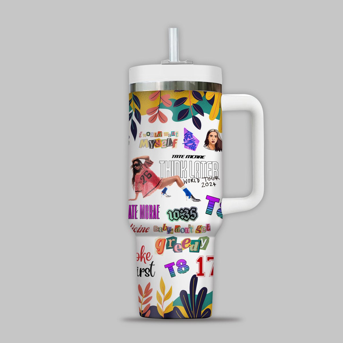 Tate Mcrae Music Custom Stanley Cup 40 oz 30 oz Tumbler With Handle