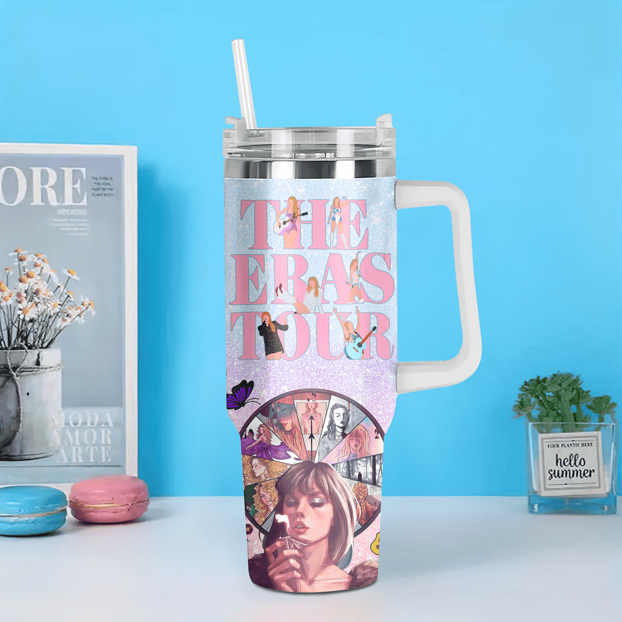 Taylor Swift Music Custom Stanley Cup 40 oz 30 oz Tumbler With Handle