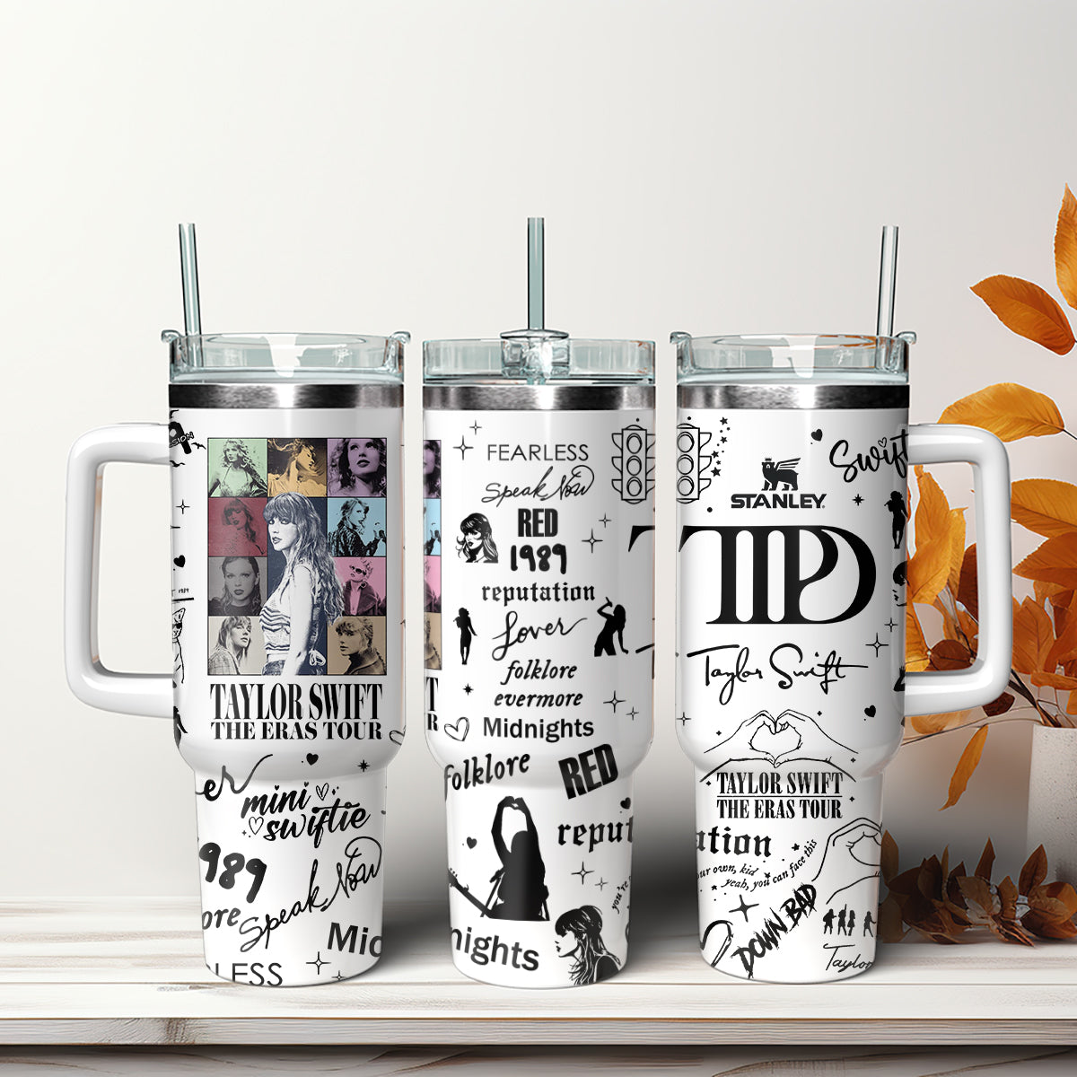 Taylor Swift Music Custom Stanley Cup 40 oz 30 oz Tumbler With Handle