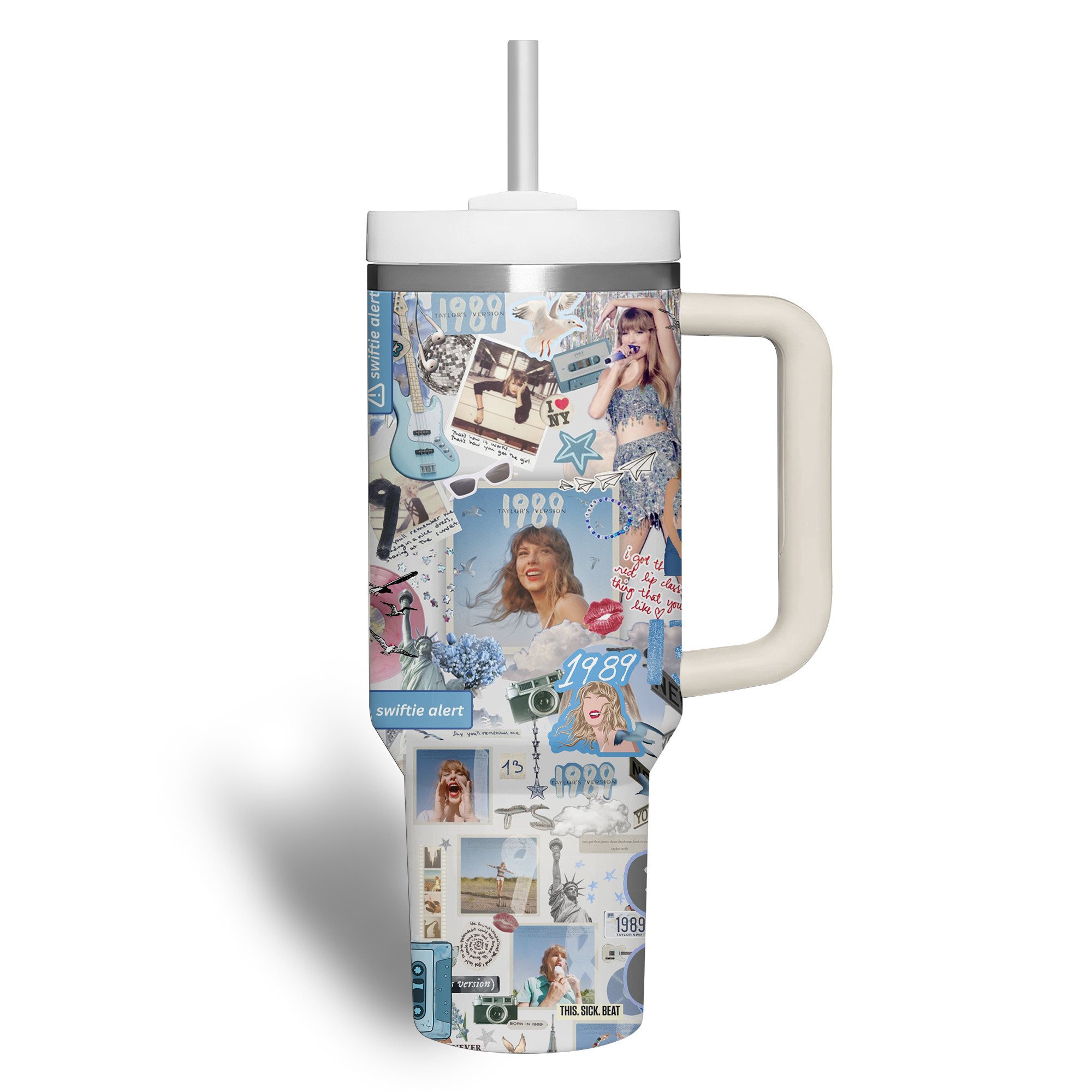 Taylor Swift Music Custom Stanley Cup 40 oz 30 oz Tumbler With Handle