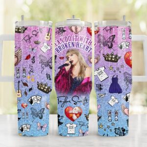 Taylor Swift Music Custom Stanley Cup 40 oz 30 oz Tumbler With Handle