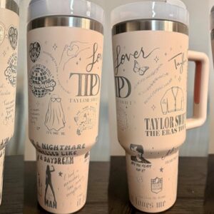 Taylor Swift Music Custom Stanley Cup 40 oz 30 oz Tumbler With Handle