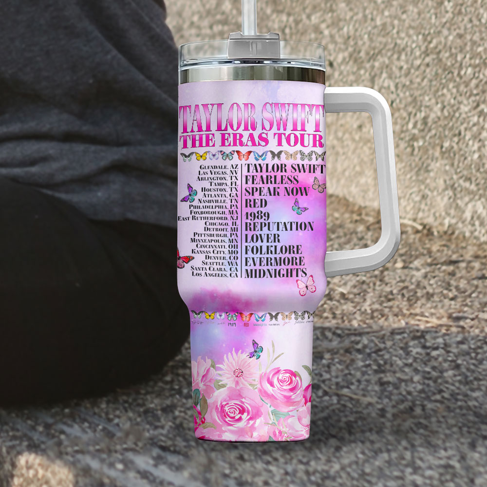 Taylor Swift Music Custom Stanley Cup 40 oz 30 oz Tumbler With Handle