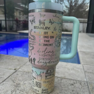 Taylor Swift Music Custom Stanley Cup 40 oz 30 oz Tumbler With Handle