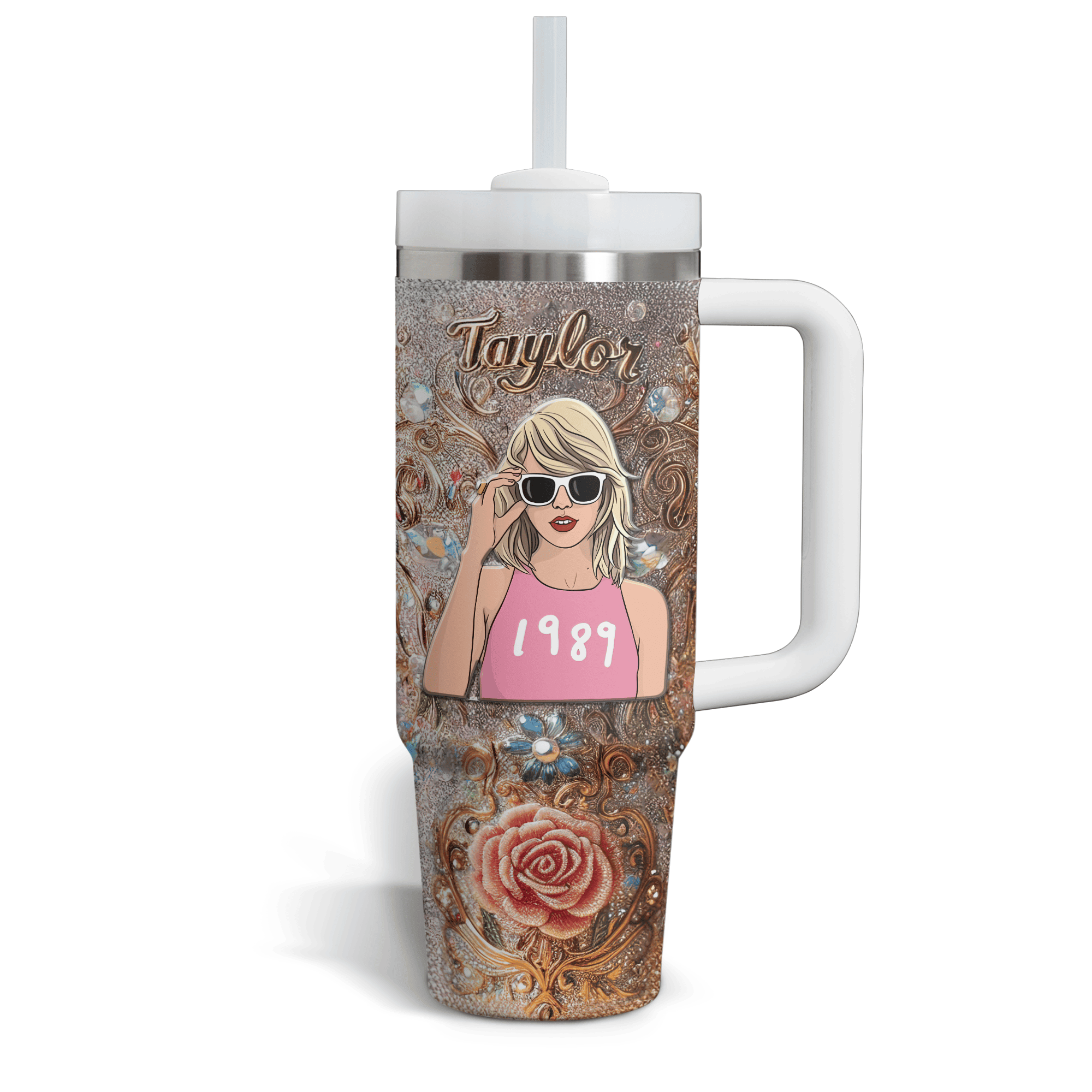 Taylor Swift Music Custom Stanley Cup 40 oz 30 oz Tumbler With Handle