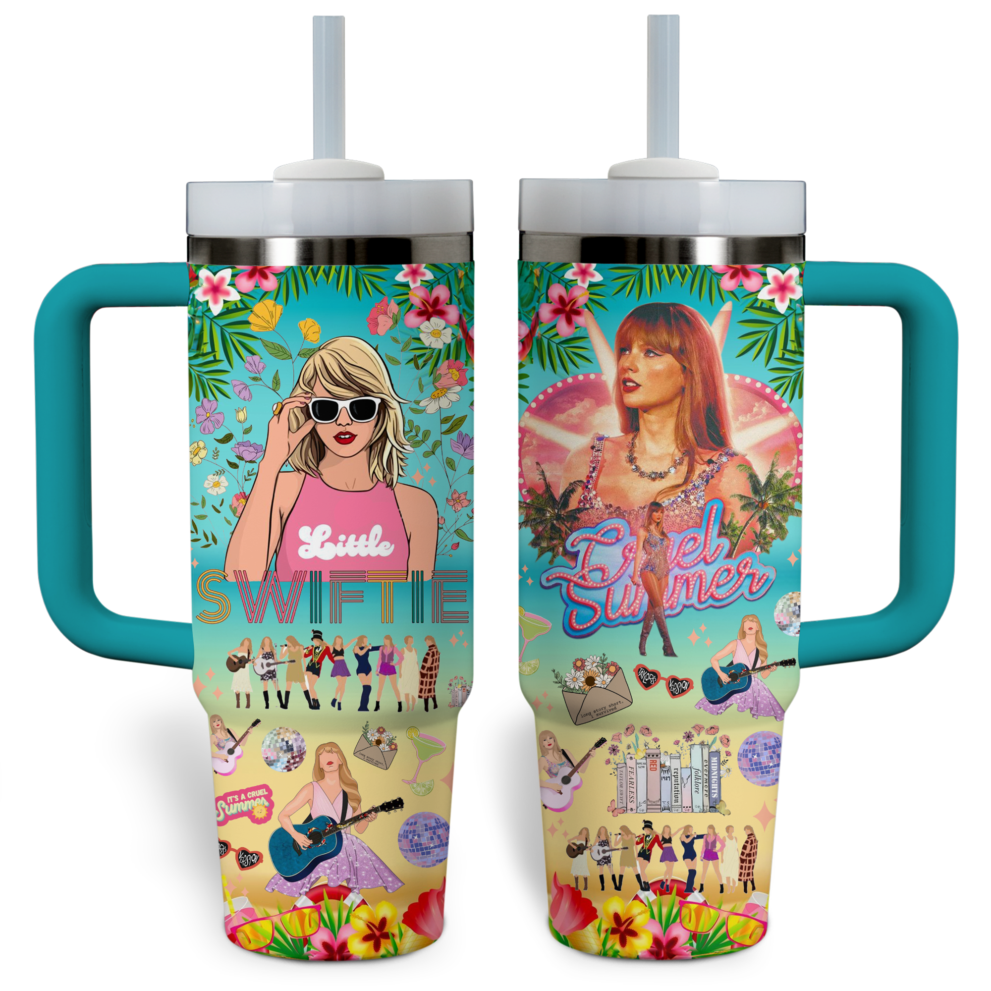 Taylor Swift Music Custom Stanley Cup 40 oz 30 oz Tumbler With Handle